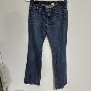 J. Crew STRETCH Womens Size 29R  Hipslung MEDIUM Wash Bootcut Low Rise Blue